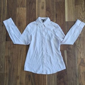 Express 100% Silk Blouse. Button up. Mauve Pink.